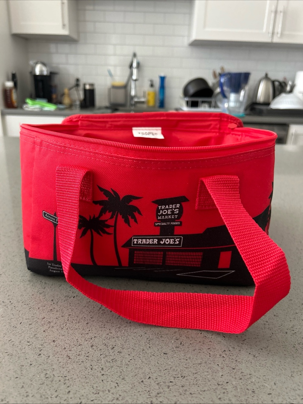 Trader Joe's Red Insulated Lunch Tote
